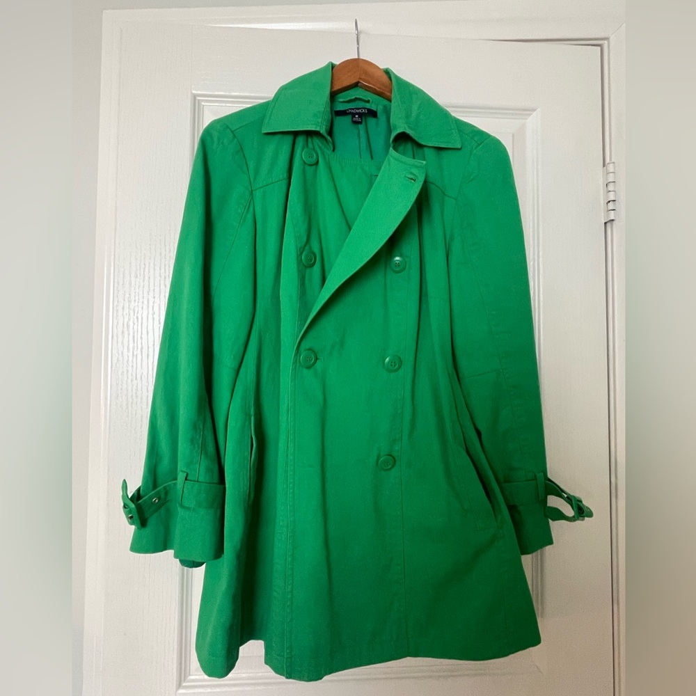 Green spring trench coat Chadwick’s